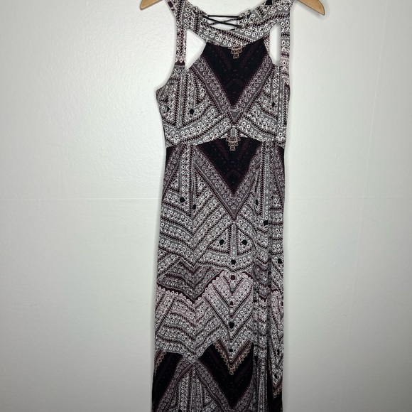Free People You Made My Day Printed Dress in Frost Combo Sz 6 - Picture 2 of 9